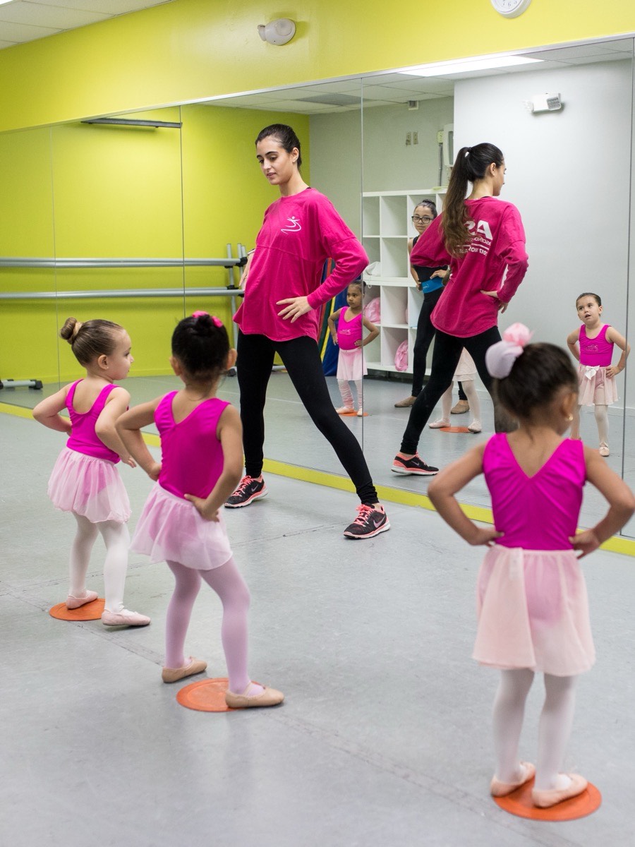Young dancers in a recreational class